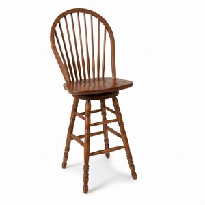 Handcrafted Colonial 9-Spindle Windsor Counter or Bar Stool
