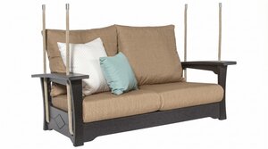 Leisure Lawns Mission Deep Seating Love Seat Swing