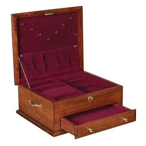 Amish Handcrafted Solid Wood Deluxe Shaker Jewelry Box
