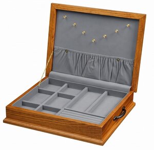 Amish Handcrafted Solid Wood Jewelry Box
