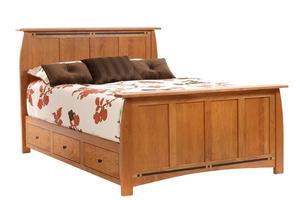 Napa Valley Panel Bed with Ebony Wood Inlay