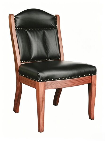 Handcrafted Upholstered Low Back Office Chair