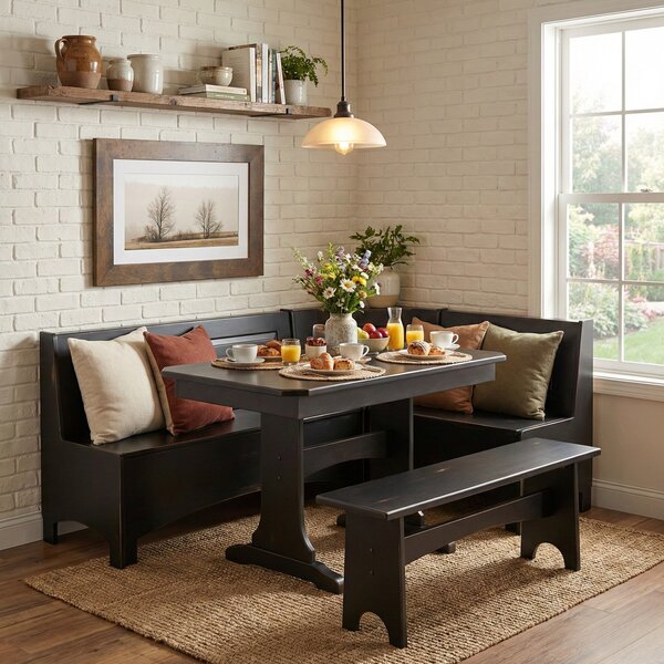 Space Saving Breakfast Nook Dining Set