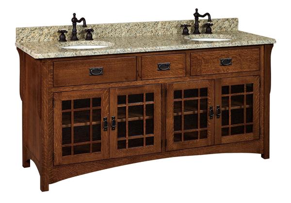 72 Henderson Mission Bathroom Double Vanity Cabinet From