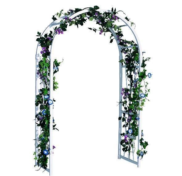 Vinyl Two Hoop Garden Arbor From Dutchcrafters Amish Furniture Vinyl Two Hoop Garden Arbor From, Vinyl Garden Arch Trellis