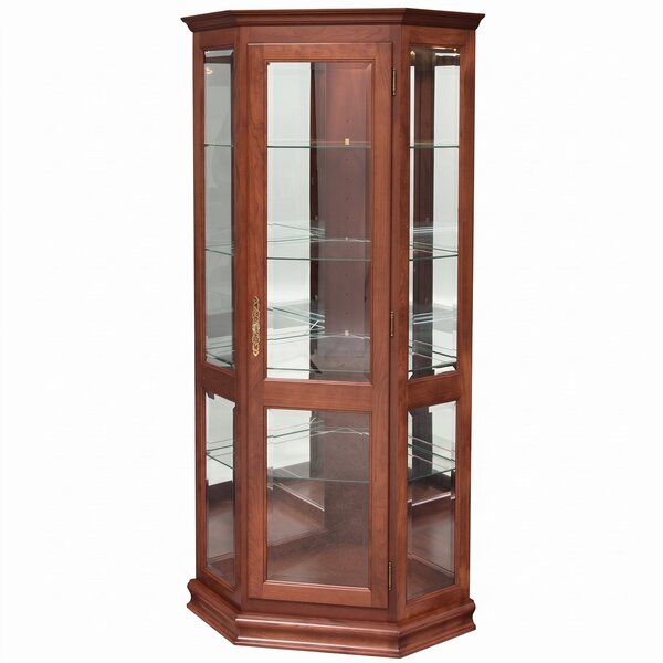 Solid Wood Saluda Corner Curio Cabinet