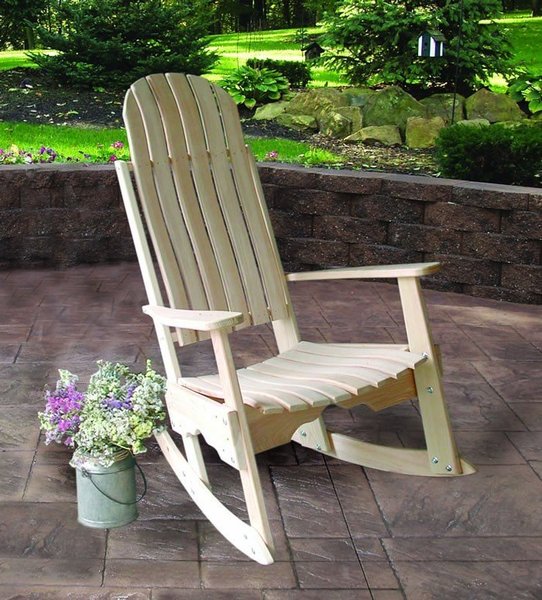 Amish Cypress Outdoor Porch Rocker from DutchCrafters Amish Furniture