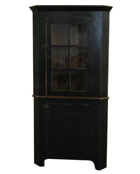 Reclaimed Barn Wood Corner Hutch From Dutchcrafters Amish Furniture