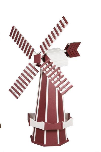 Amish-Made Poly Two-Tone Dutch Windmill - Medium