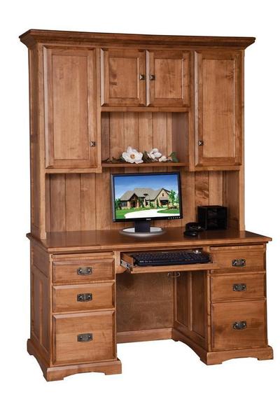 Solid Wood Computer Desk With Hutch From Dutchcrafters Amish Furniture Solid Wood Computer Desk With Hutch