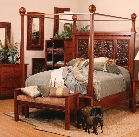 Amish Pittsburg Bed with Canopy from DutchCrafters Amish Furniture