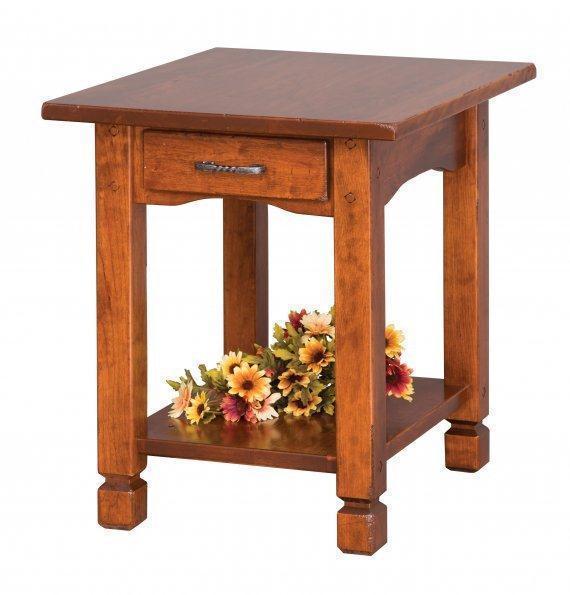 Rustic Country End Table from DutchCrafters Amish Furniture