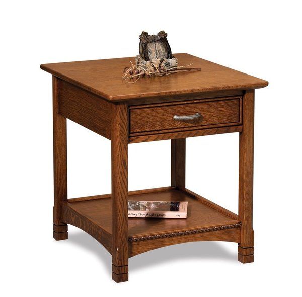 Amish Crest 22" End Table
