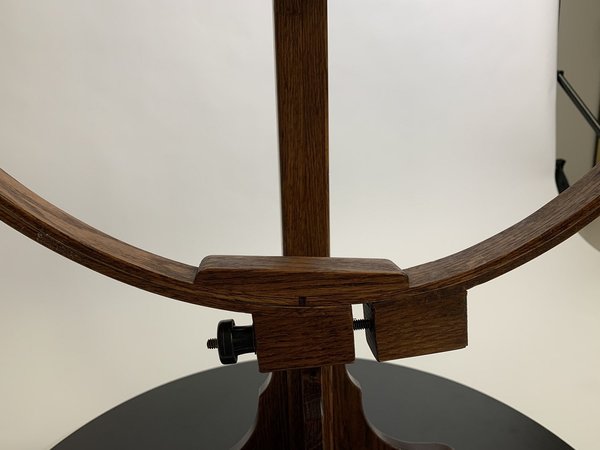 Amish Oak Wood Swivel 22 Quilting Hoop with Stand