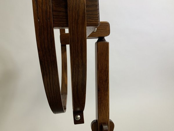 Amish Oak Wood Swivel 22 Quilting Hoop with Stand