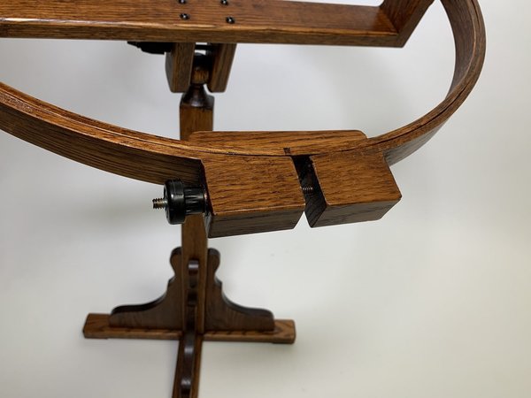 Amish Oak Wood Swivel 22 Quilting Hoop with Stand