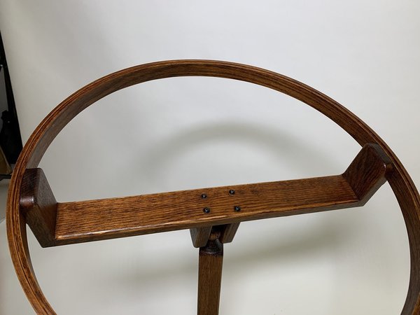 Amish Oak Wood Swivel 22 Quilting Hoop with Stand