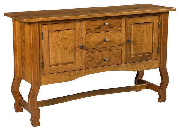 Amish 60" Auburn Solid Wood Sideboard