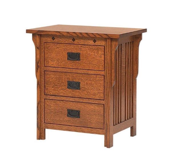 Royal Mission Three Drawer Nightstand From Dutchcrafters