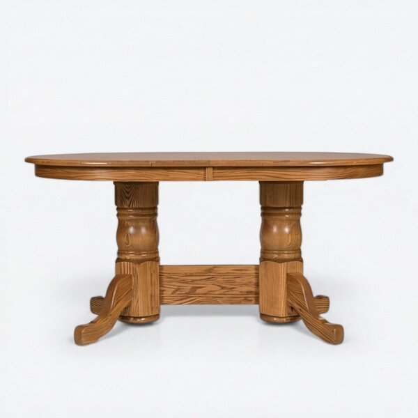 Handcrafted San Antonio Traditional Double Pedestal Table