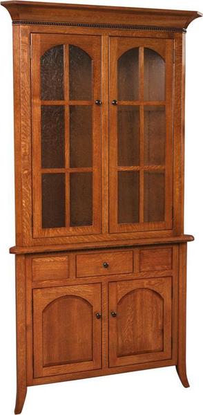 Solid Wood Bunker Hill Mission Corner Hutch From Dutchcrafters