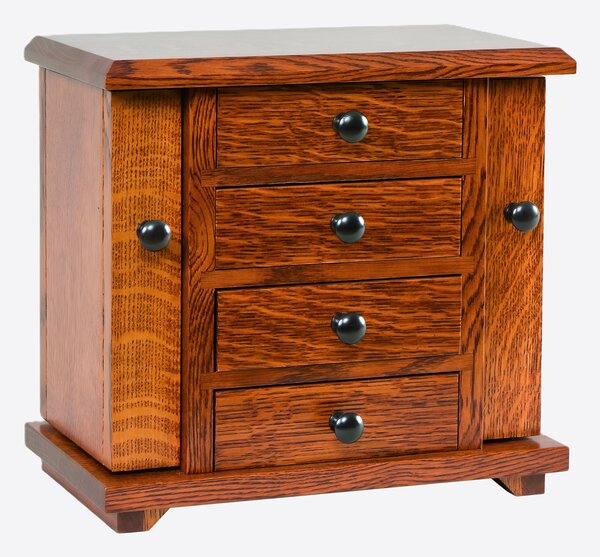 Handcrafted Large Jewelry Box with Drawers