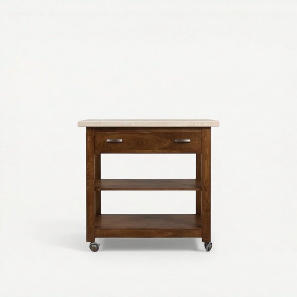 Customizable 33" Open Shelf Kitchen Island