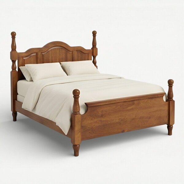 Tidewell Four Poster Hardwood Bed