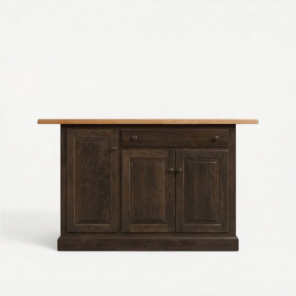 Bay Traditions 48" Solid Wood Kitchen Island with Drawer Options