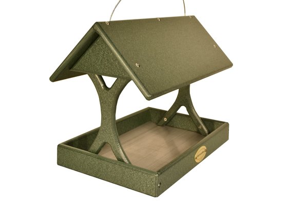 Amish Poly Fly-Thru Bird Feeder - Made in the USA