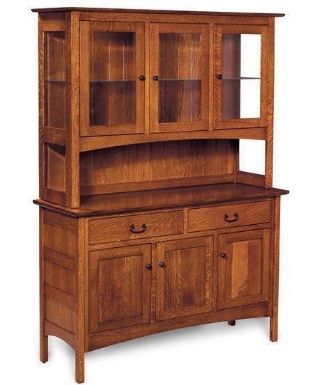 Amish Antilles Solid Wood Mission Sideboard with Hutch