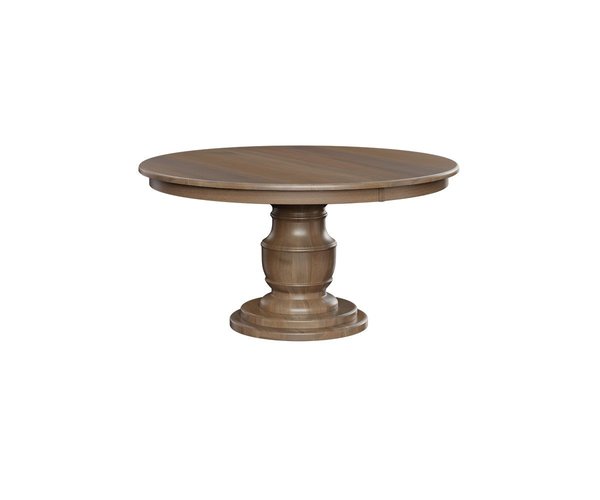 Amish Handcrafted Solid Wood Grafton Single Pedestal Dining Table