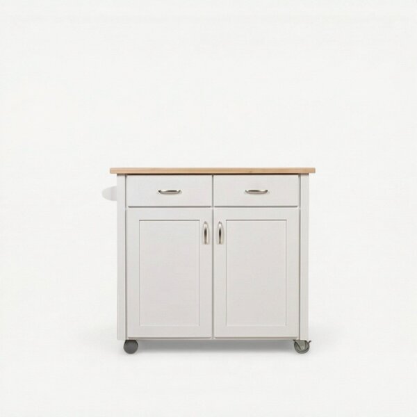 Rolling Utility Drop Leaf Kitchen Island