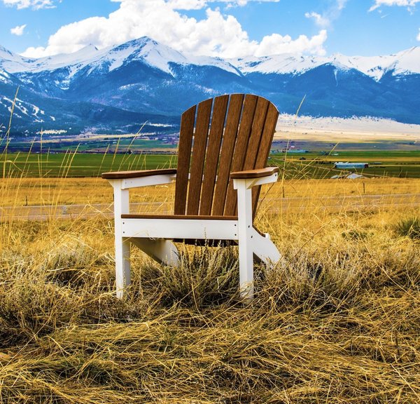 Berlin Gardens Natural Finish Poly Adirondack Chairs From Berlin Gardens New Natural Finish Comfo Back Poly Adirondack