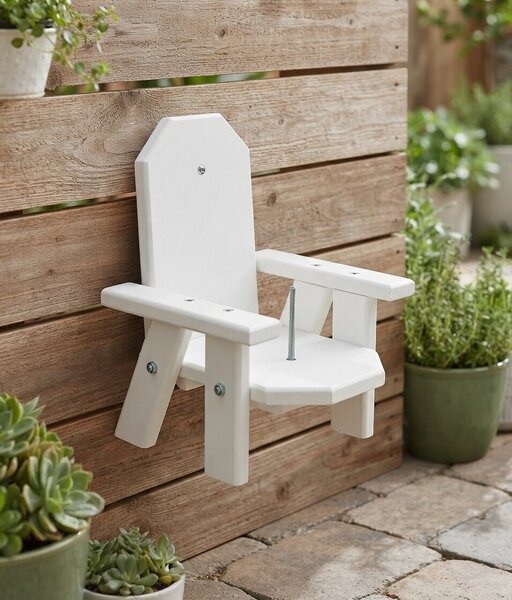 Poly Adirondack Chair Squirrel Feeder