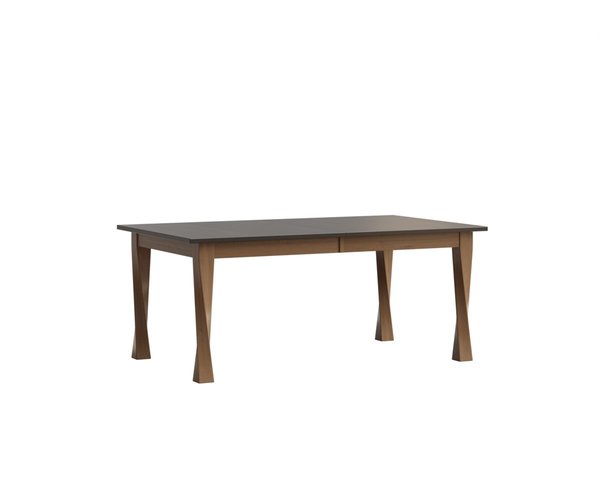 Amish Solid Wood Oxnard Modern Twisted Leg Dining Table