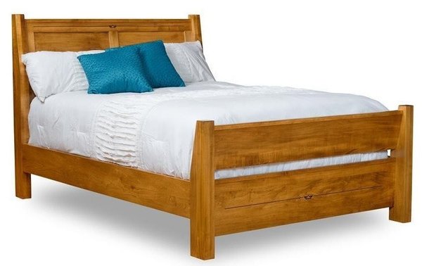 Handcrafted Solid Wood Felipe Reverse Panel Bed