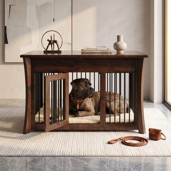 Caledonia Dog Crate Coffee Table