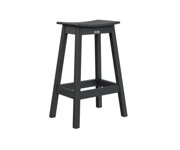 Amish Berlin Gardens Outdoor Poly Saddle Backless Bar Stool
