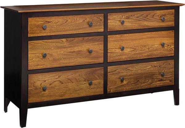 Amish McLean Six Drawer Dresser