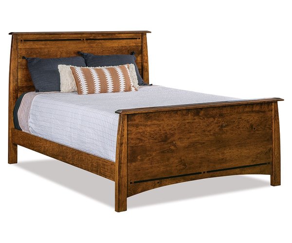 Amish Colorado Springs Mission Smooth Panel Bed