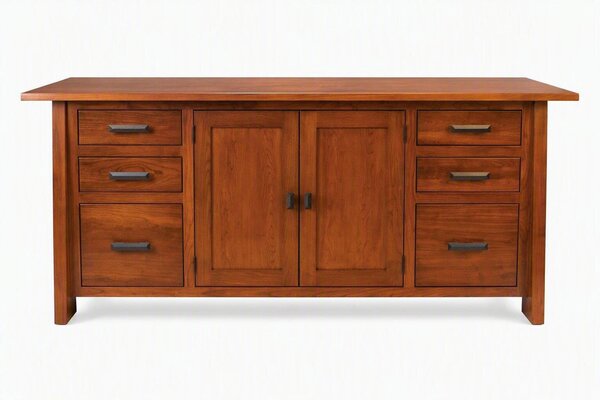 Meridian Mission Credenza Cabinet with Doors