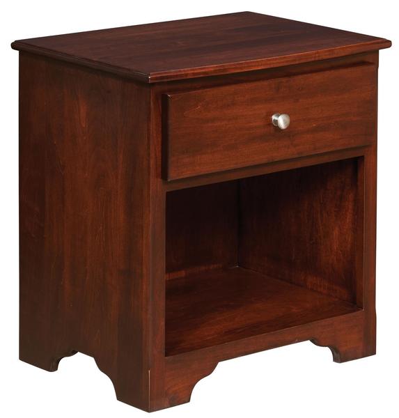 Amish Talcott 1Drawer Open Nightstand from DutchCrafters Amish
