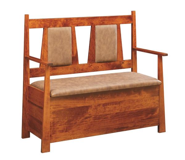 Amish Made Craftsmen Deacons Storage Bench