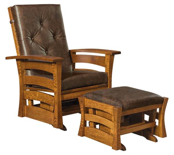 Leavenworth Glider Chair with Wood Frame