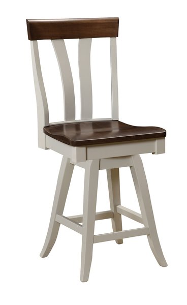 Amish Small Chantilly Bar Stool with Swivel Seat