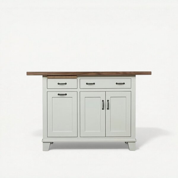 Solid Wood 48" Kitchen Island - Custom Options