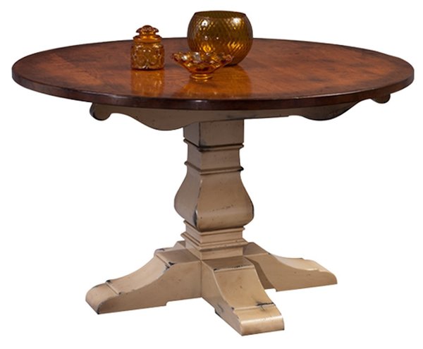 Amish Sierra Vista Single Pedestal Dining Table
