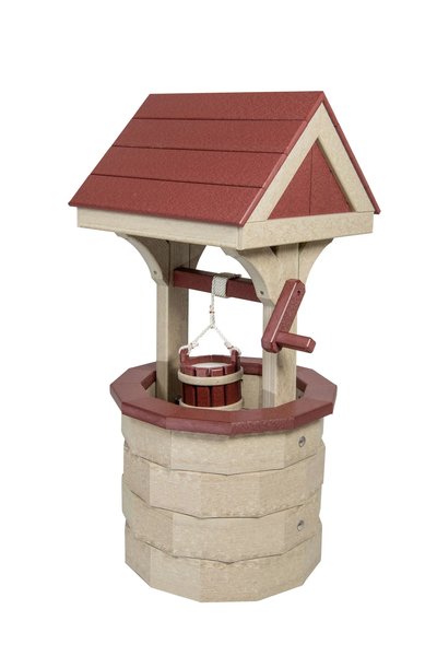Amish Poly Wishing Well with Poly Roof