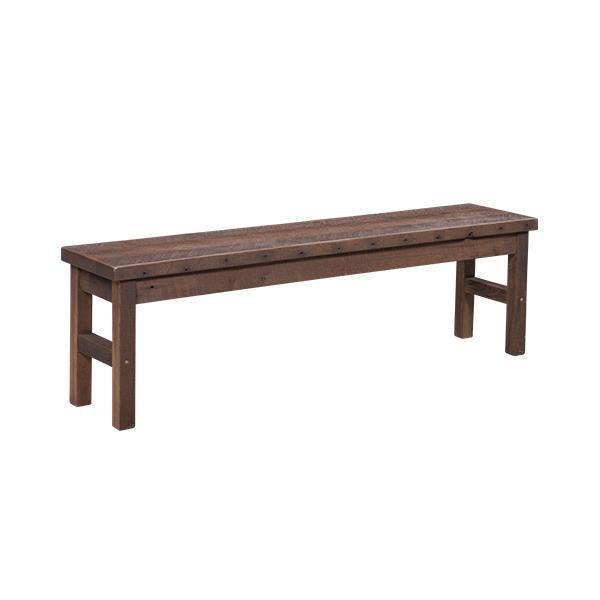 Amish Reclaimed Barn Wood Oxford Bench Quick Ship From